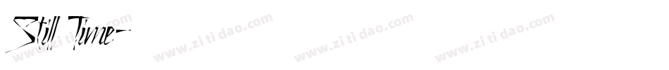 Still Time字体转换